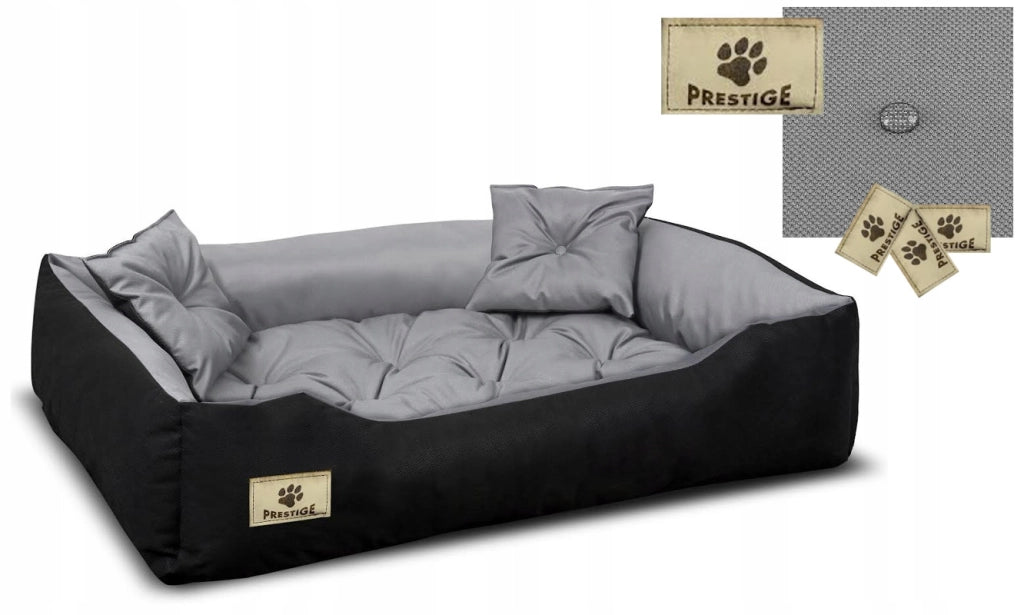 AIO FACTORY 100x75 cm PRESTIGE Letto per cani impermeabile grigio
