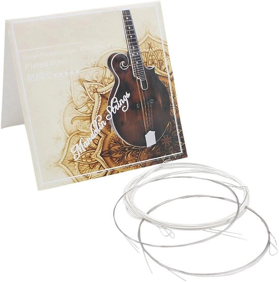 Set di Mandolino a 8 Corde - Lega di Rame Argentato - Spaziatura Ideale - Installazione Facile - Timbre Preciso