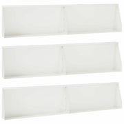Muro di contenimento 6 pz 100 x 12 x 50 cm Acciaio Bianco 3449129