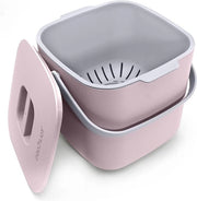 Compostatore biologico per la cucina 7 litri - Compostiere per uso quotidiano - Resistente alla lavastoviglie e impermeabile ai gas - Incluso set di setola e coperchio