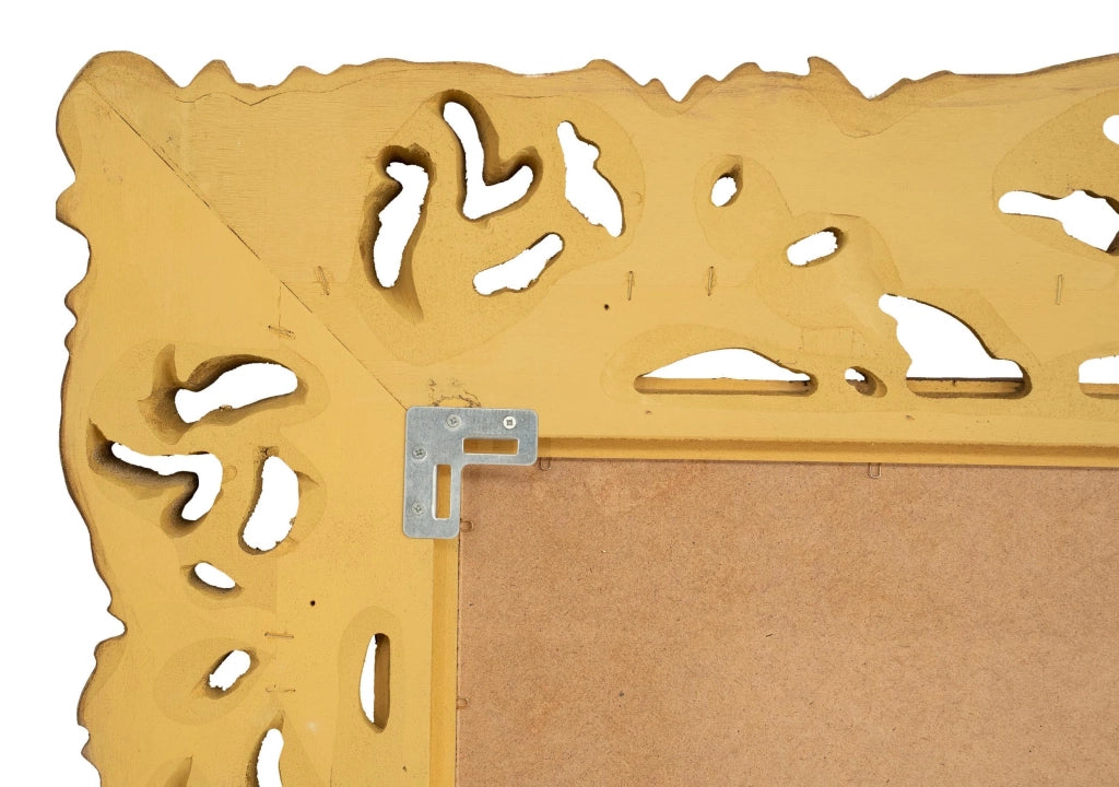 Biscottini SPECCHIERA DA PARETE IN LEGNO FINITURA FOGLIA ORO ANTICATO MADE IN ITALY