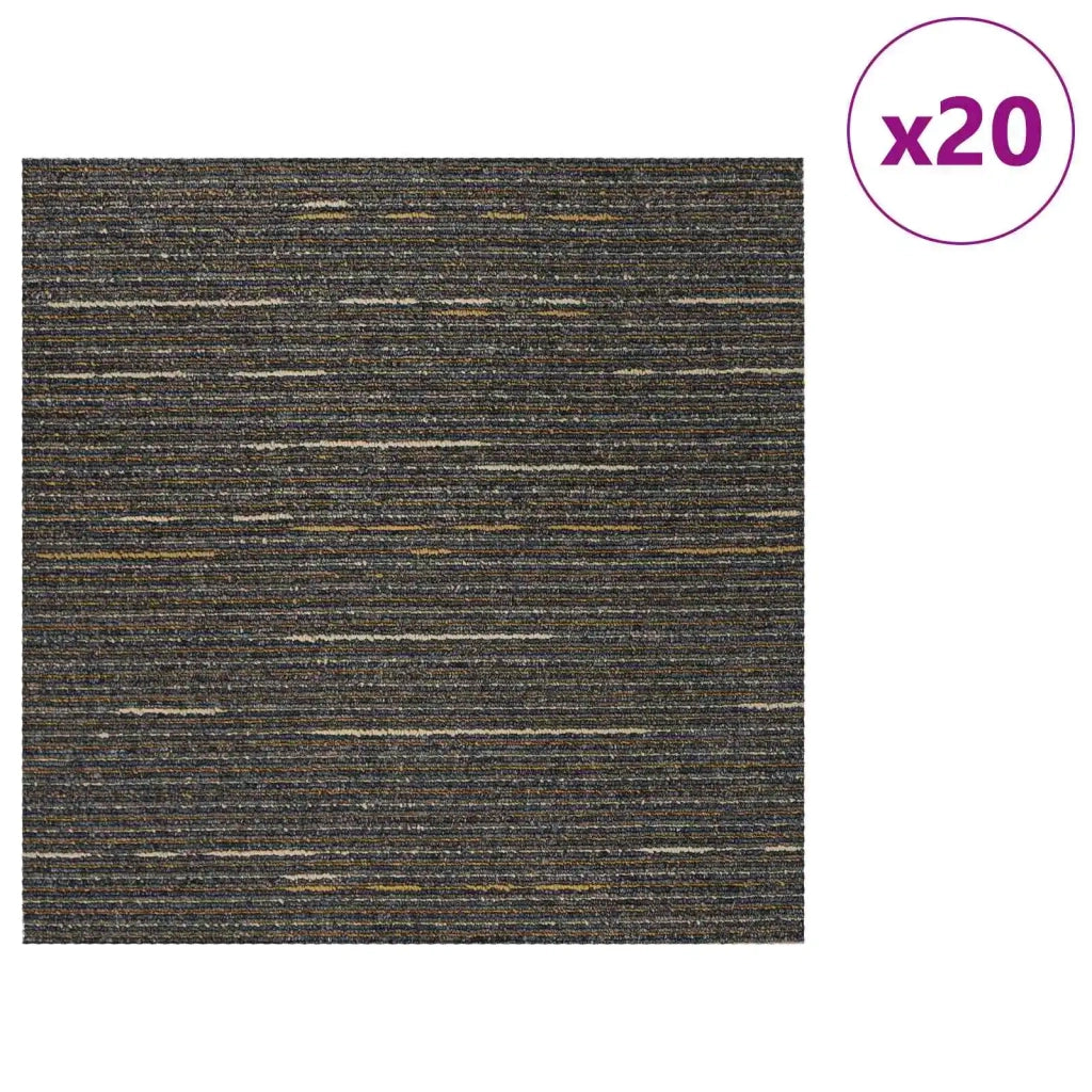 Piastrella per Tappeto Striato Marrone Chiaro 50 x 50 cm 20 pz CFW9329193