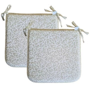 CUSCINI SEDIA 40X40 BIANCO CORALLIUM PER SEDUTA ARREDO CASA GIARDINO S/M