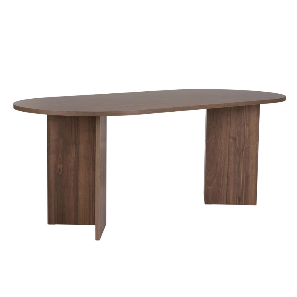 Nofalota, Tavolo Fisso 6 Posti, 200x90x75h cm Marrone Noce