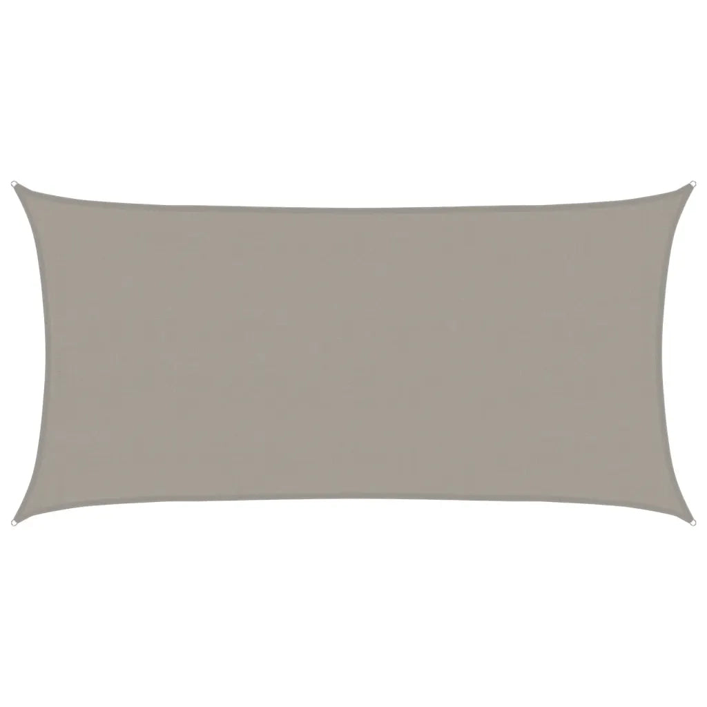 vidaXL Vela Parasole 160 g/m² Rettangolare Grigio Chiaro 4x7 m in HDPE