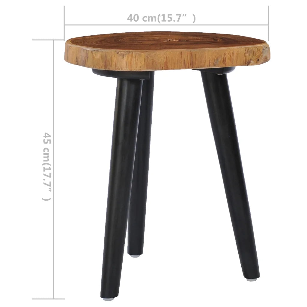 Tavolino da Salotto-Tavolino da soggiorno-Tavolo 40x45 cm in Massello di Teak