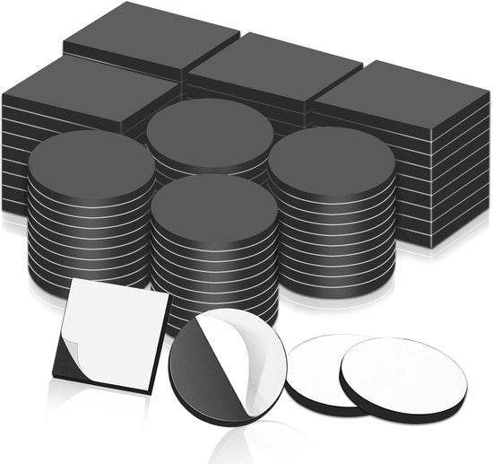 Pacchetto misto autoadesivo a forma quadrata, magneti per l'applicazione di strisce magnetiche pannelli magnetici autoadesivi, magneti forti magneti adesivi forti, magneti per frigorifero per pannelli whiteboard pannelli magnetici per scrittura