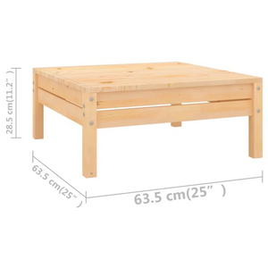 Set Divani da Giardino 9 pz in Legno Massello di Pino cod mxl 40851