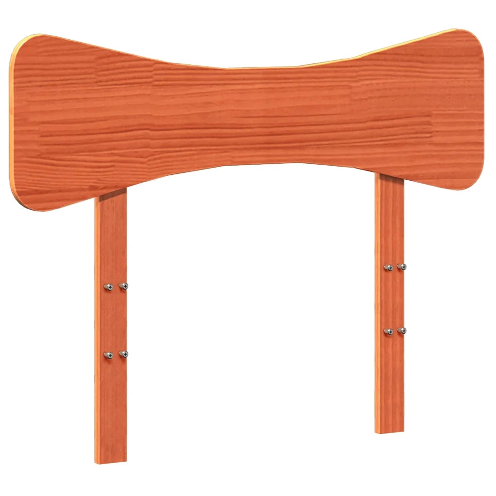 vidaXL Giroletto senza Materasso Marrone Cera 100x200 cm Legno di Pino