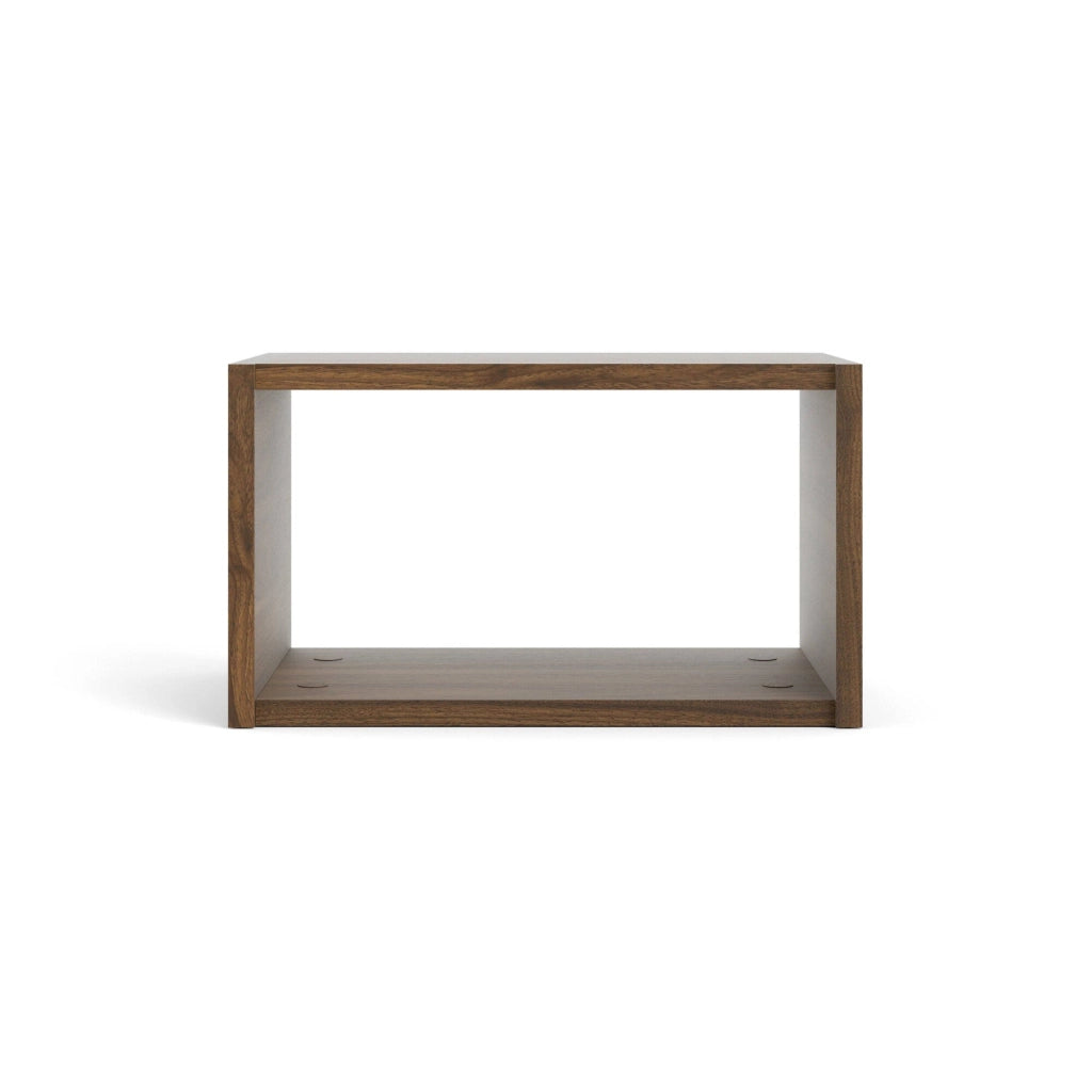 Mensola Wilfred, Scaffale, Ripiano a muro, Scaffalatura multiuso, 44x25 h26 cm, Noce