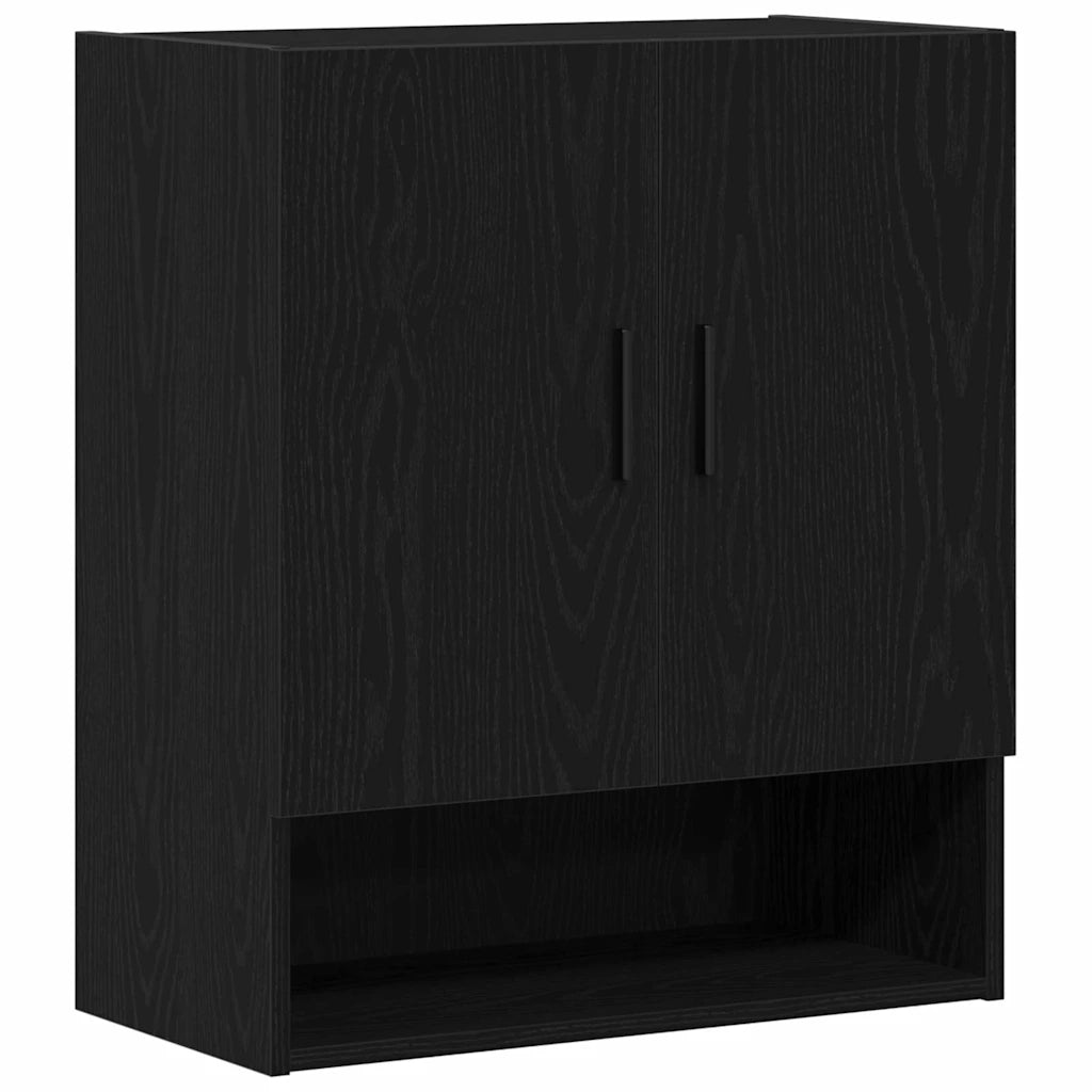 Mobile a muro 60 x 31 x 70 cm Legno ingegnerizzato Rovere Nero 862941