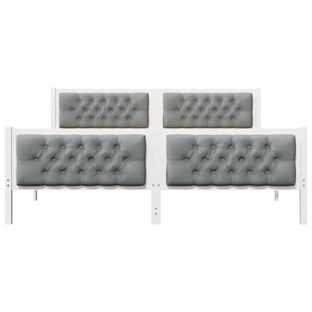 Struttura del letto Grigio chiaro 160 x 200 cm Pino massello 3394282