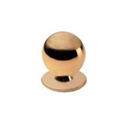 Pomolo a sfera in ottone - Ø 20 mm. - lucido