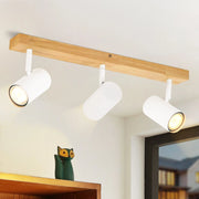 ZMH Faretto da soffitto 3 Fiamme GU10 Moderno Lampada da Soffitto Orientabile 330° Bianco per Soggiorno Senza Lampadine