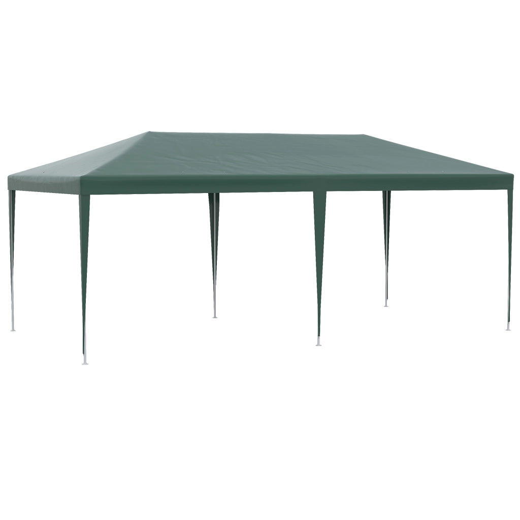 Tenda da giardino 6x3m con 4 pareti e 2 finestre ¨C zephmum ¨C Verde