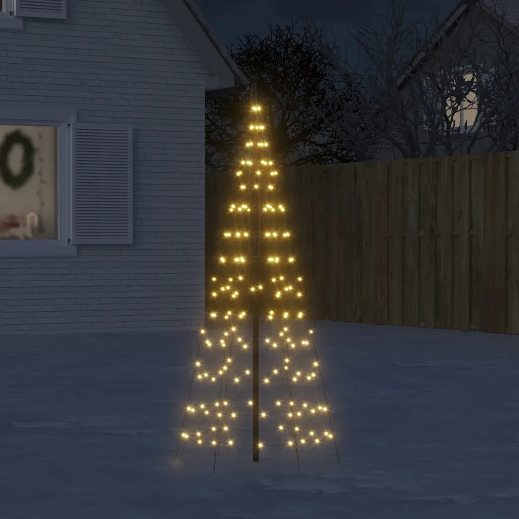 Albero di Natale | Decorazioni natalizie a LED 200 LED Bianco Caldo 180 cm