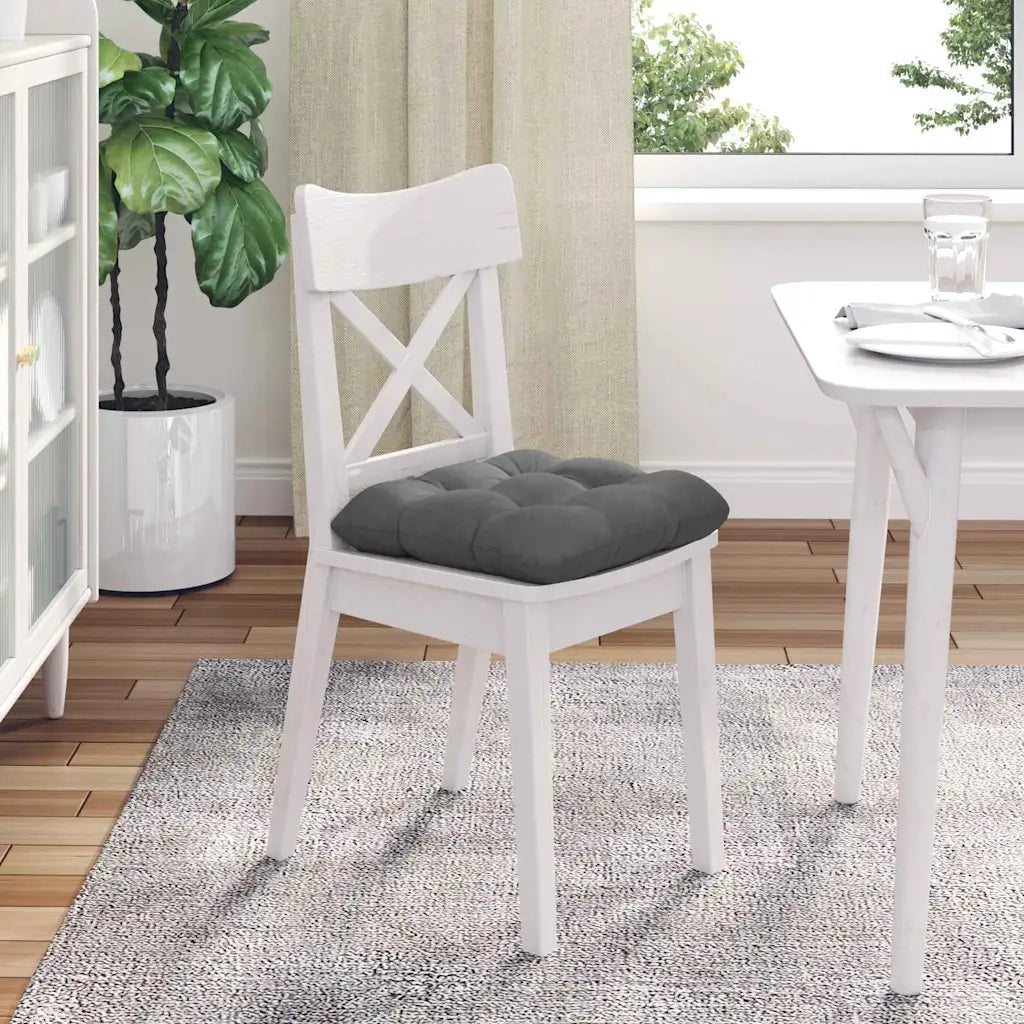 Cuscini per Seduta 4 pcs Grigio scuro 45 x 45 cm 42015134