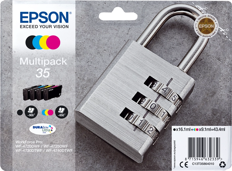 Epson Padlock Multipack 4-colours 35 DURABrite Ultra Ink