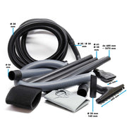 Aspirapolvere industriale 1400 W e serbatoio da 30 L, Aspirazione per liquidi e solidi con Sistema di svuotamento automatico, Attrezzo multiuso con accessori