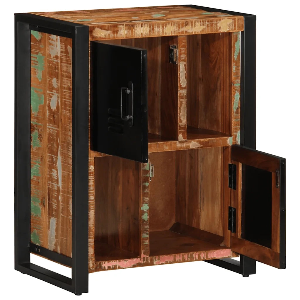 Credenza Multicolore 55x35x70 cm in Legno Massello Recupero 4013580