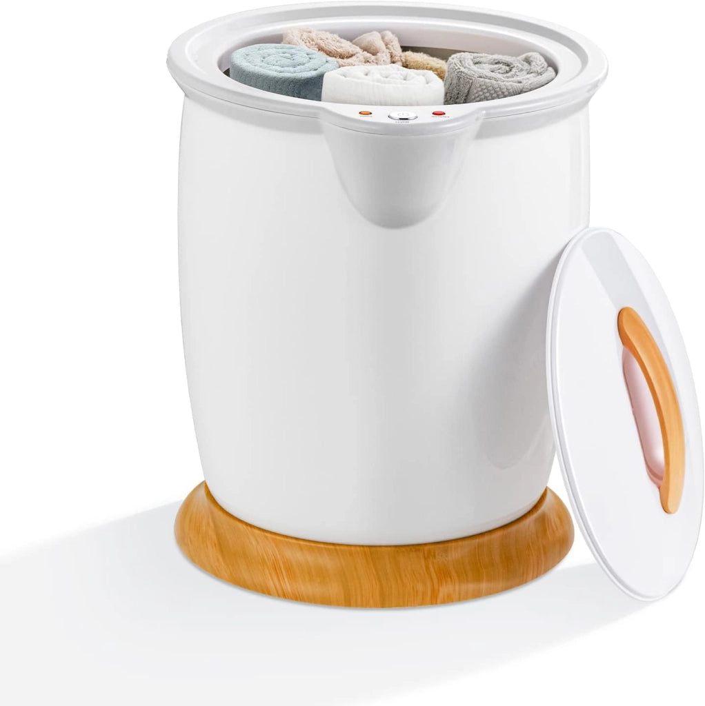 COSTWAY Scaldasalviette a Secchio, Scalda Asciugamani Grande capacità 20L con Porta Profumo, Scalda Asciugamani Portatile per Spa con Spegnimento Automatico, Adatto a 2 Asciugamani da Bagno