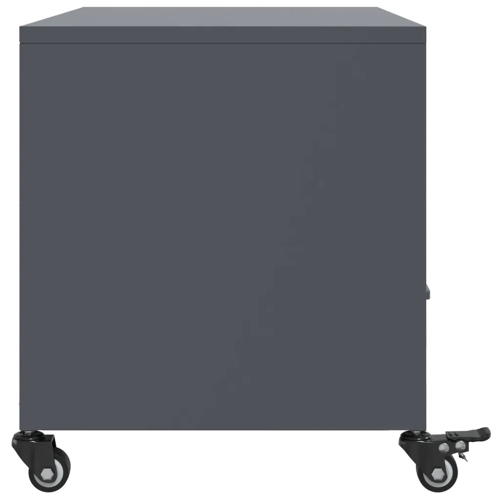 Mobile TV-Credenza TV-Console TV Antracite 68x39x43,5 cm in Acciaio 560503