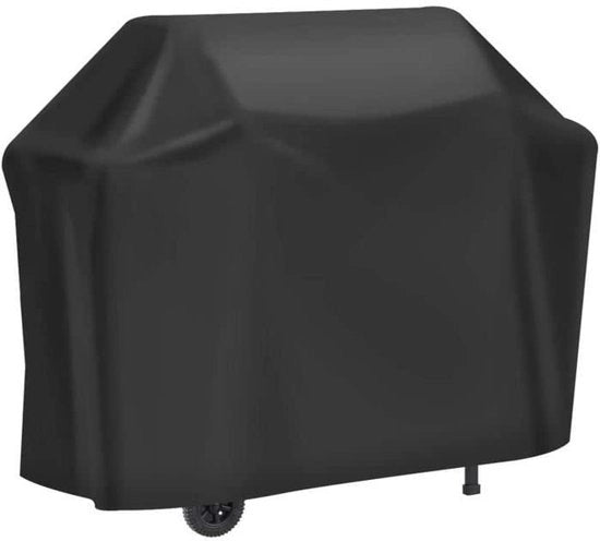 Grillhoes Patio Plus, robusta copertura per barbecue esterno in tessuto 420D Oxford, impermeabile, resistente al vento e alle radiazioni UV, nero, 132x66x109cm