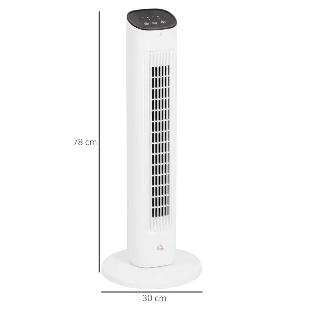 Ventilatore a Colonna con Telecomando e 3 Velocit¨¤, Timer 15 Ore, Oscillazione e Modalit¨¤ Notte, Bianco