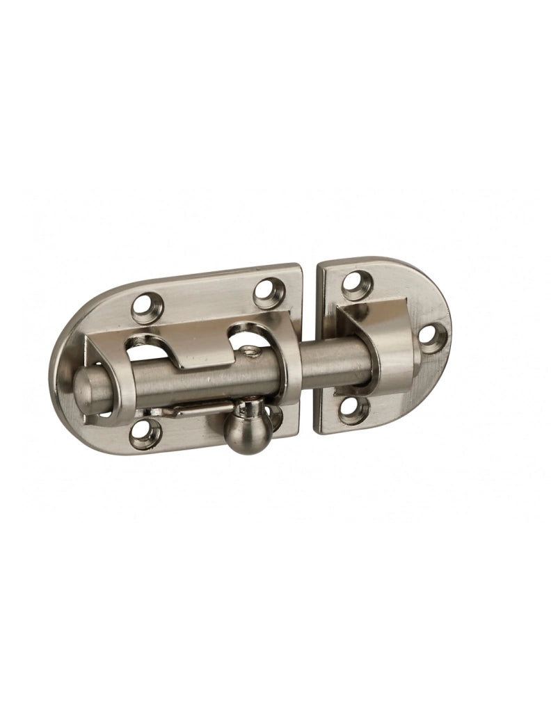 Chiusura a chiavistello per porta, acciaio, Ø 8 mm, 34 x 73 mm, nichel satinato – THIRARD