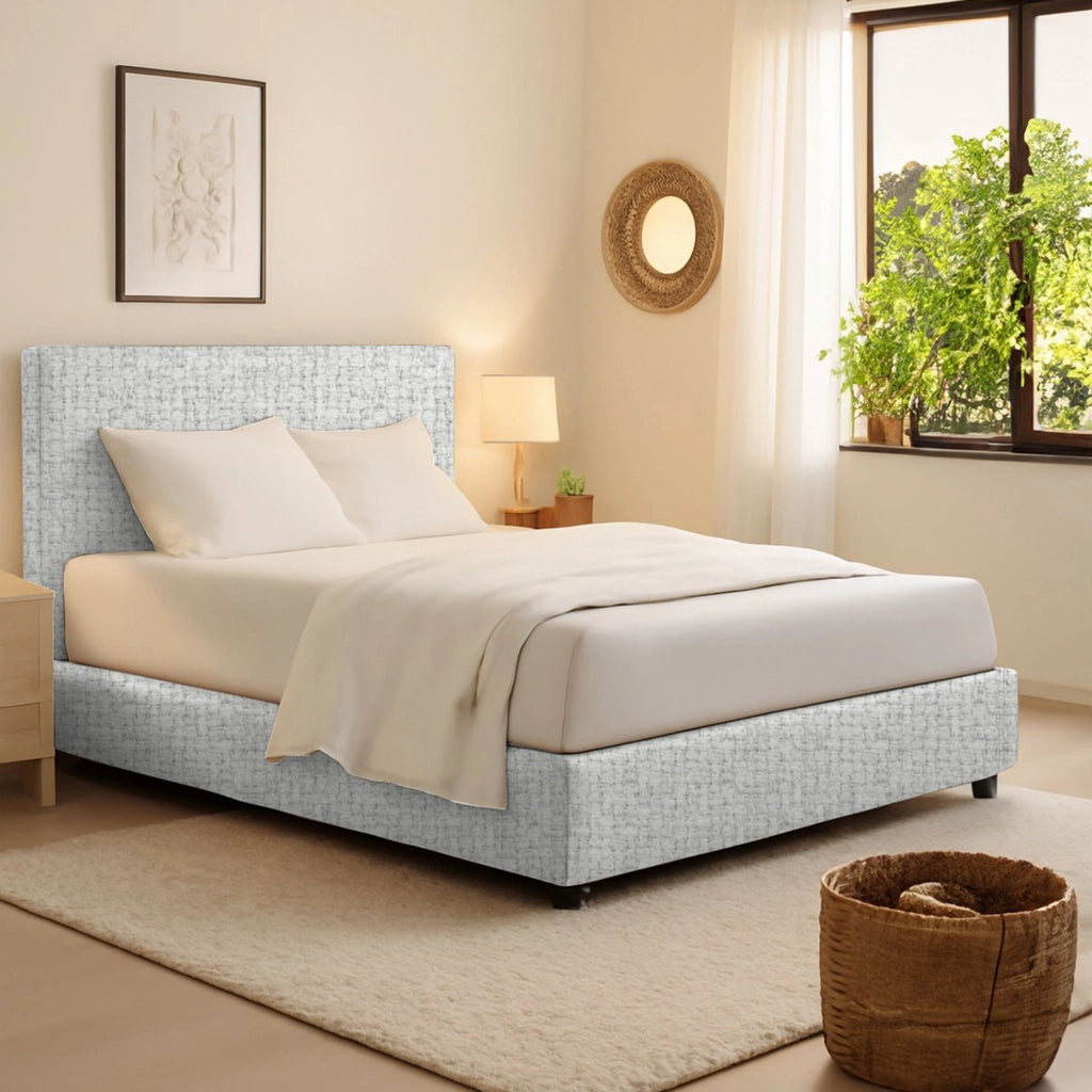 Bracknell, Letto Singolo Sfoderabile Made in Italy, Grigio Chiaro
