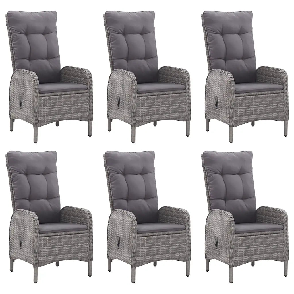 Set da Pranzo da Giardino 7 pz Grigio cod mxl 43794