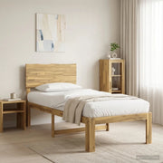 Letto Singolo con Testiera ROSTOCK Bianco 90 x 200 cm 903331