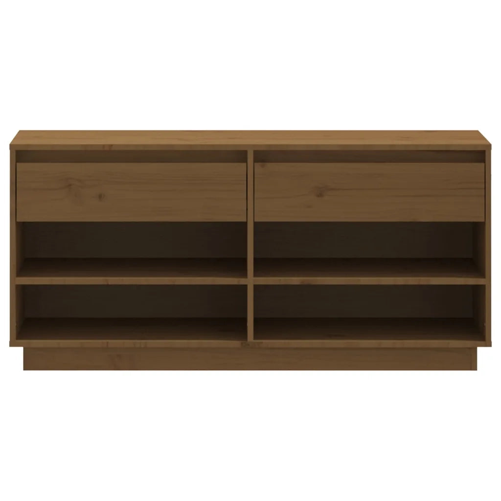 Scarpiera | Mobile per scarpe ambra 110x34x52 cm in Legno Massello di Pino