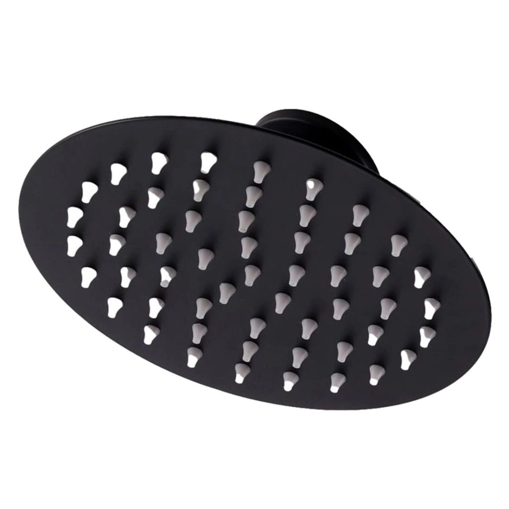 SINED Doccia Solare Bianca In Alluminio Dafne con Soffione Rotondo da 20 cm e Rubinetto Lavapiedi Struttura Curva e Serbatoio da 35 Litri Altezza 226 cm Ideale per Esterni