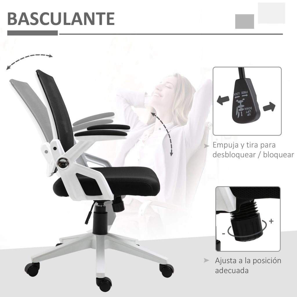 Sedia da ufficio ergonomica ¨C Zephmum ¨C Nero 61x61x94-104 cm