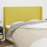 Testiera ad Orecchio Verde 203x16x118/128 cm in Tessuto