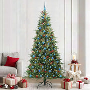 Albero di Natale Artificiale con Rami Pieghevoli Verde 240 cm 3397452