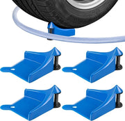 4 pezzi - autoslanggeleider anti-opwindapparaat - bandenslangrol per auto - prevenzione del bloccaggio del tubo dell'aspiratore di alta pressione sotto le ruote - blu