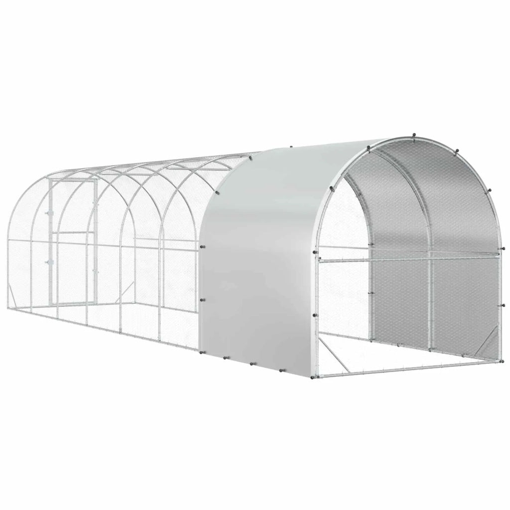 Pollaio Argento 800 x 200 x 200 cm Acciaio zincato 3434683