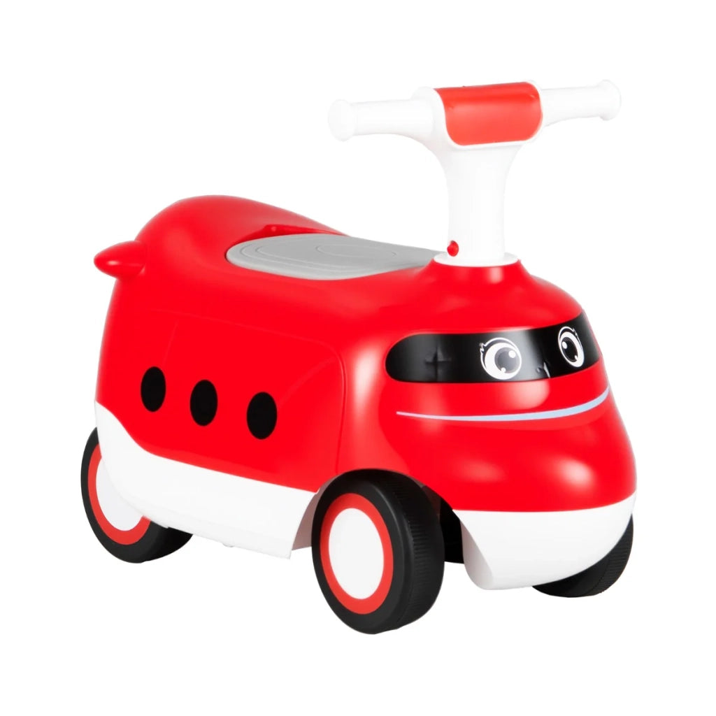 Macchina a dondolo per bambini giocattolo da cavalcare 50 x 25,5 x 40 cm con vano portaoggetti sotto il sedile design ergonomico in PP rosso 20_0014672