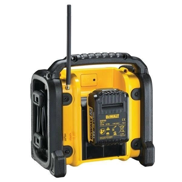 Dewalt DCR020-QW XR Radio da lavoro portatile DAB+ FM USB AUX ingresso 10.8-18V colore Giallo Nero