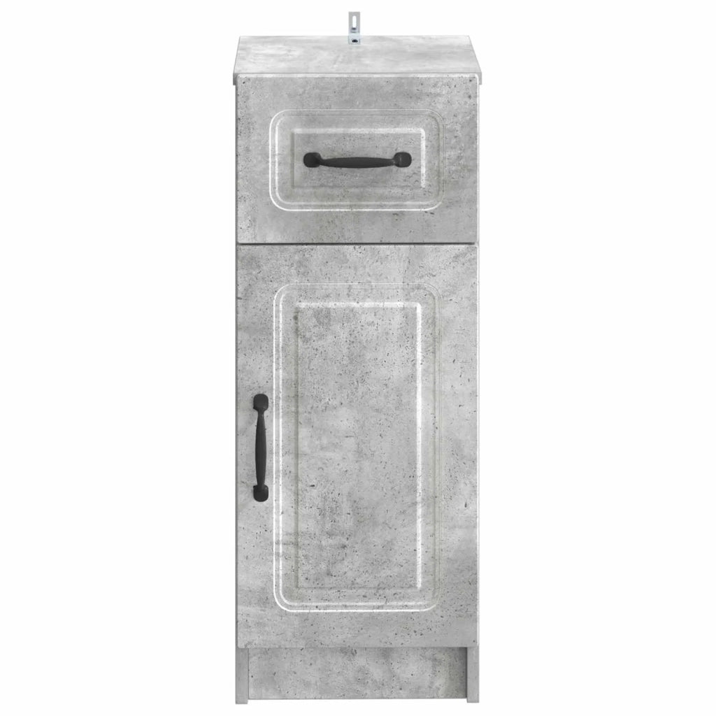 Mobiletto da Bagno UTRECHT Grigio Cemento 30 x 31 x 77 cm 897708