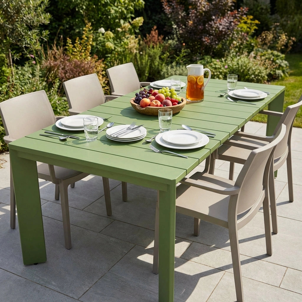 Tavolo da giardino in alluminio 200x100 cm - DONNY