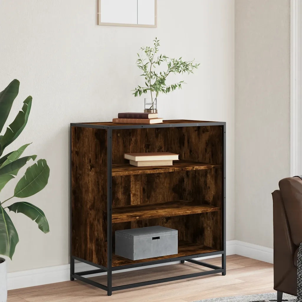 Credenza Rovere Fumo 68x35x76 cm in Truciolato 848976