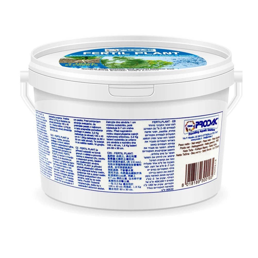 Prodac Fertil Plant Secchiello - Substrato Granulare 2-6mm Ricco di Micro e Macro Elementi Formato: 2,4 L/1,8 Kg
