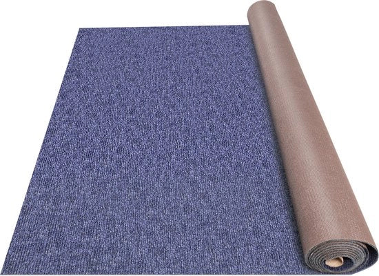 Tappeto, Tappeti da Terrazza, 1,8 x 4 M, Blu, Interno Esterno, Velluto a Fili di Poliestere