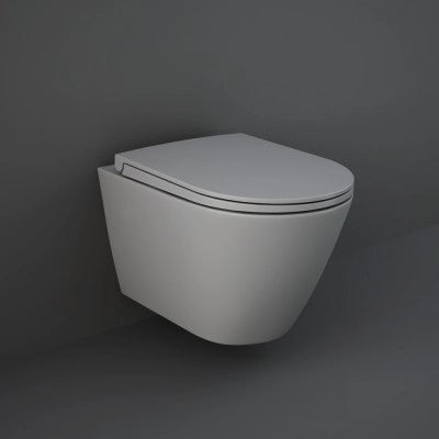 Copriwater originale serie Feeling grigio opaco chiusura soft-close