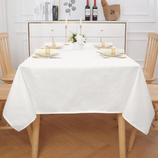 Tappeto da tavolo - Tappeto da tavolo decorativo di alta qualità / DECORATIVO & MULTIFUNZIONALE, 140 x 300 cm, Bianco