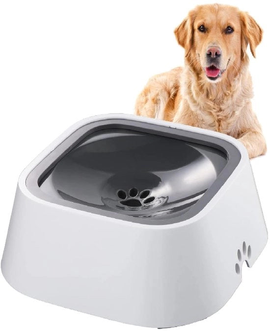 Bacino per cani in plastica ABS di alta qualità, 1L, lento rilascio, becher per animali domestici, dispenser d'acqua per gatti, protezione contro lo splashing