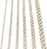 Tessuto in cotone 10 mm - Corda spessa - Corda macramè - Corda morbida - Corda per giardino - Sostituto della corda in nylon - 4 metri
